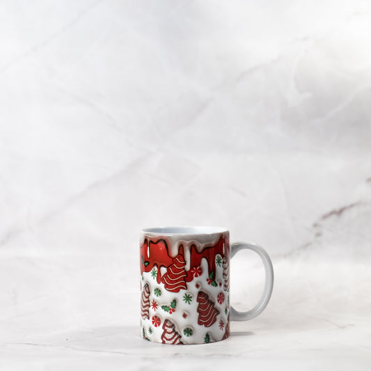 Christmas Tree Cake Ceramic Mug