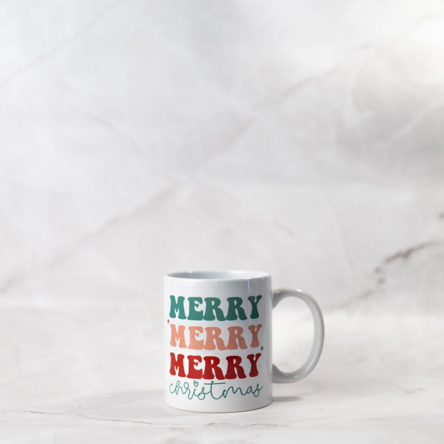 Retro Merry Christmas Ceramic Mug