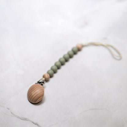 Wood Baby Hair Pacifier Holders