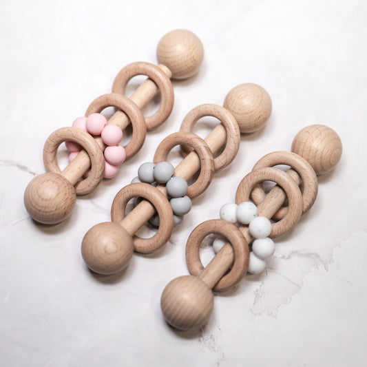 Wood Baby Rattles