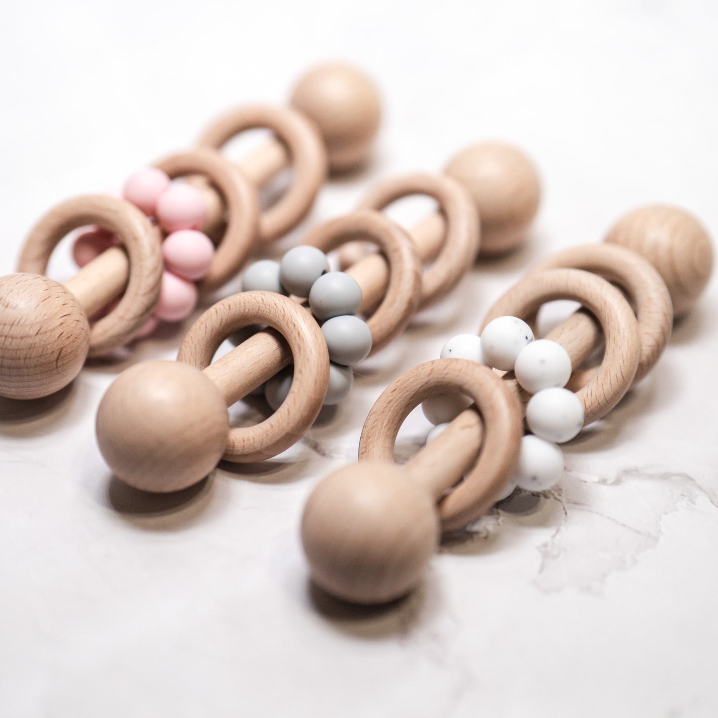 Wood Baby Rattles