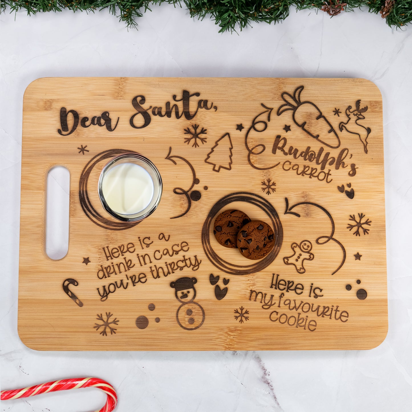 Santa Tray Cutting Board