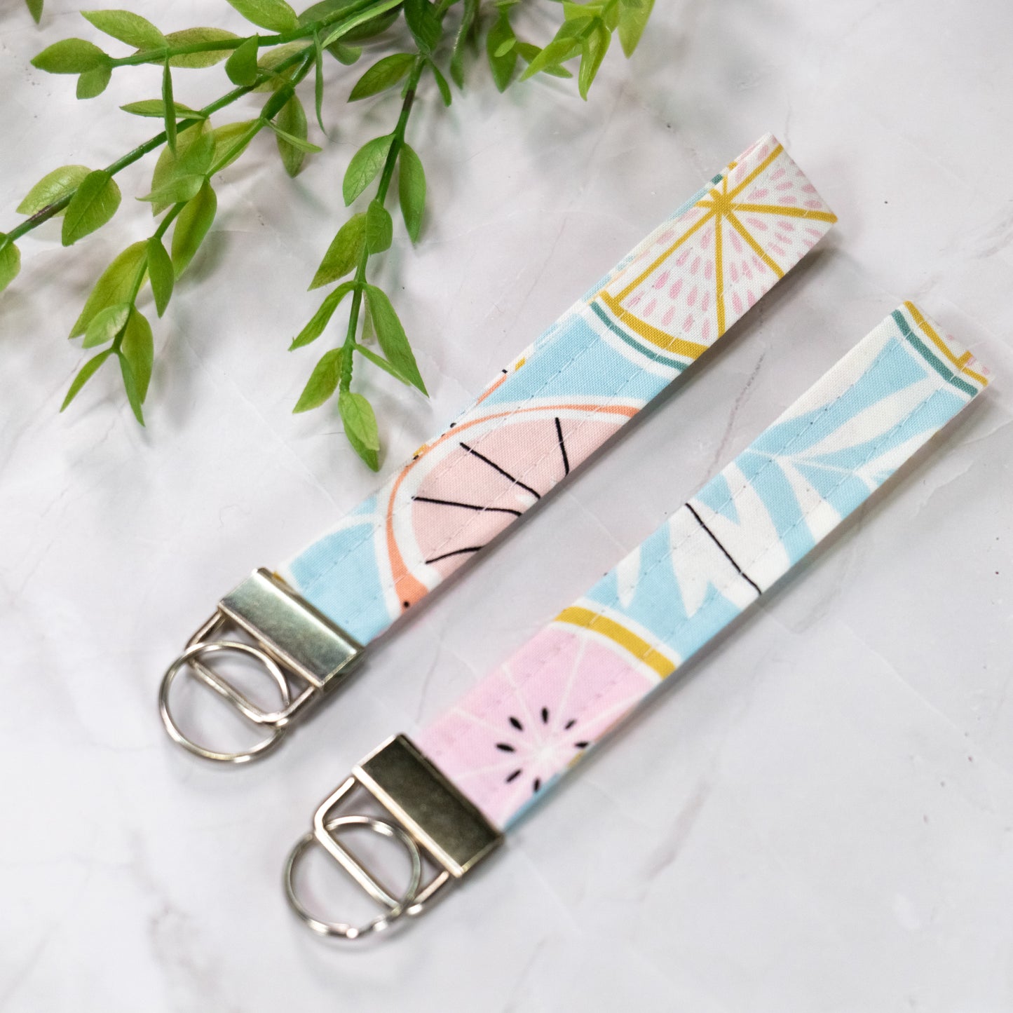 Pastel Floral Keyfob Wristlet